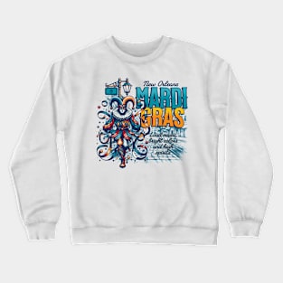 Bayou Carnival Spectacle New Orleans Mardi Gras Crewneck Sweatshirt